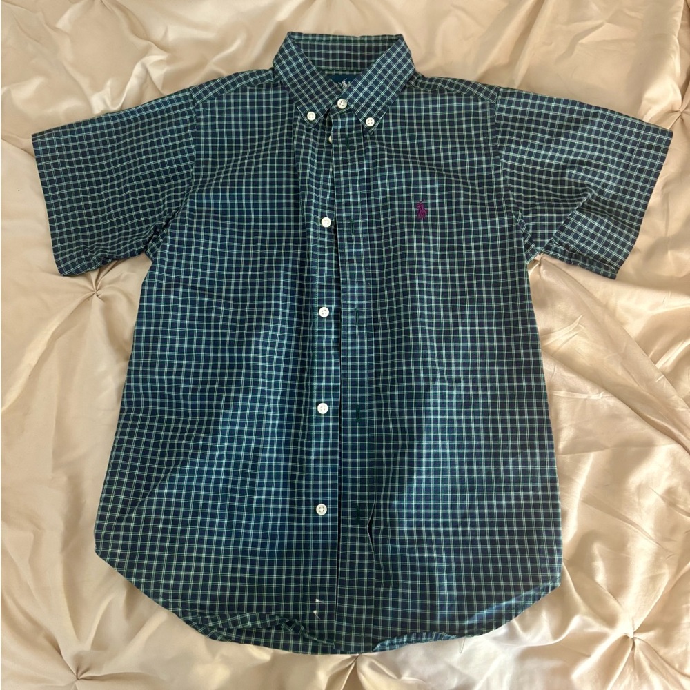 Polo Ralph Lauren Short Sleeve Button Down Boy’s Shirt Size 7
